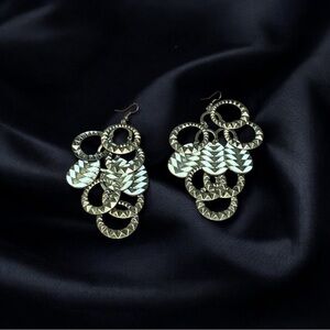 Vintage Gold Geometric Earrings